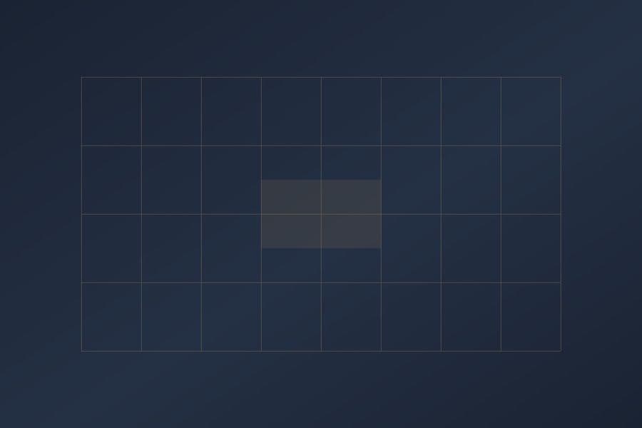 Griglia dorata su fondo blu notte