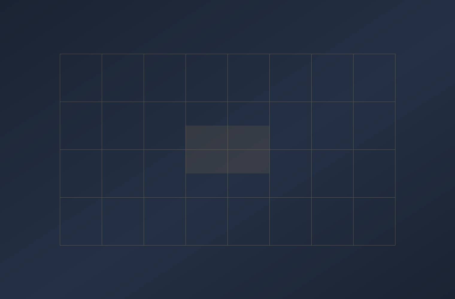 Griglia dorata su fondo blu notte